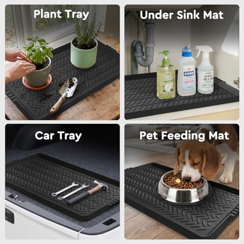 Tchdio Rubber Boot Tray for Entryway – Heavy Duty Shoe Mat, Mud Snow Mat for - Image 5