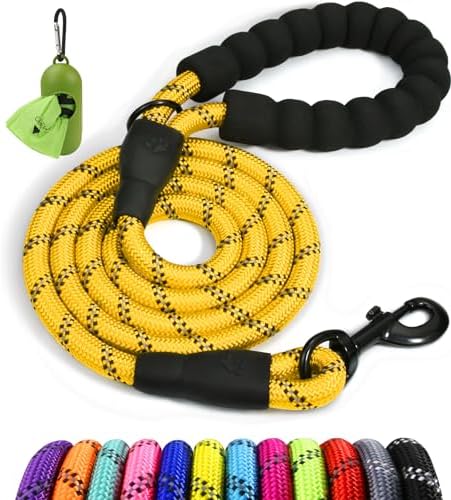 Taglory Rope Dog Leash for Small Medium Dogs, 6 FT Padded Handle by Taglory
