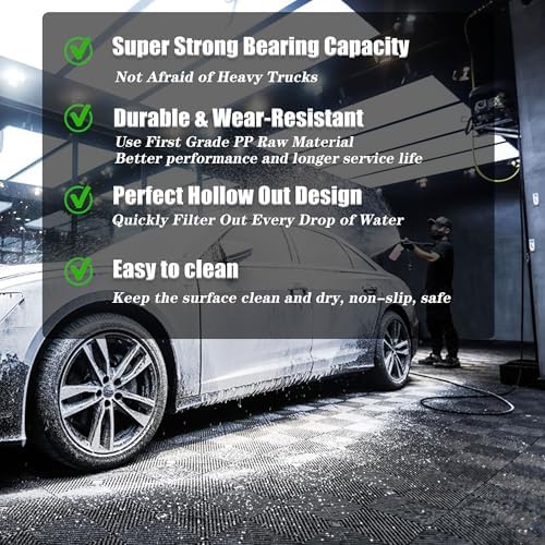 Interlocking Garage Floor Tiles, Rigid Drainage Mat - Image 5