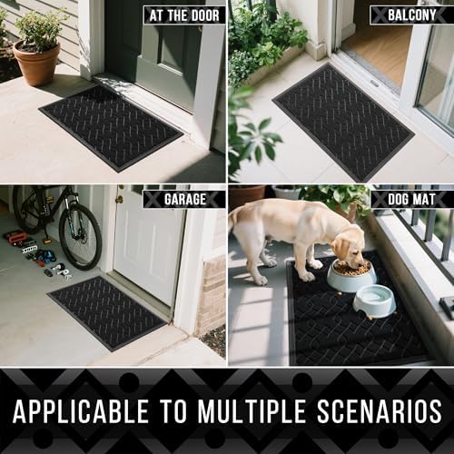 Yimobra Large Door Mat 47x24, All-Season Waterproof Outdoor Doormat - Image 6