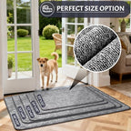 REFETONE Indoor Doormat 20"x32", Low-Profile Entrance Mat, Dark Grey - Image 6
