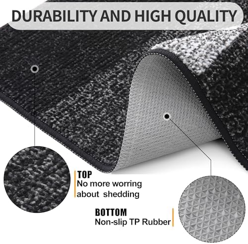 Kitinjoy Indoor Outdoor Door Mat, 40x24 Non-Slip Dirt Trapper Doormats - Image 3