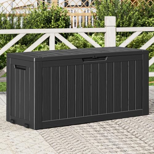 Outdoor Storage Box, Resin Deck Boxes Indoor and outdoor, Waterproof Storage by NBYSGO