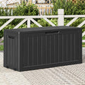 Outdoor Storage Box, Resin Deck Boxes Indoor and outdoor, Waterproof Storage by NBYSGO