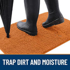 OLANLY Dog Door Mat for Muddy Paws 30x17, Super Absorbent Chenille Mud Mat - Image 2
