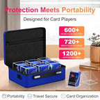Proijeut Card Deck Box with Portable Case, 6 Pack Clear Commander Deck Box with - Image 3