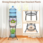 LASZOLA 3 Tiers Metal Corner Plant Flower Stand Tall Indoor Outdoor - Image 4