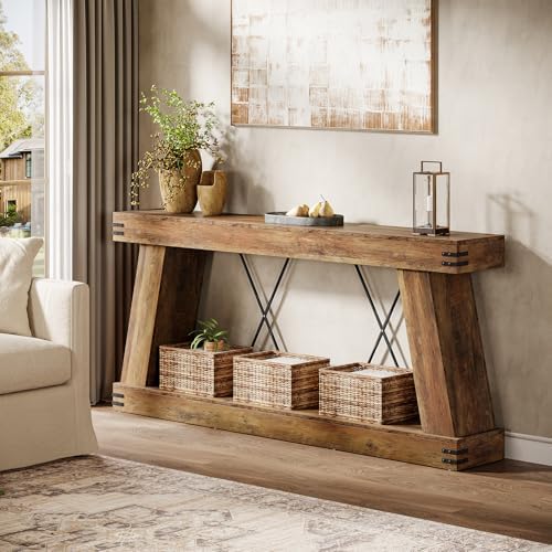 Tribesigns 70.87" Farmhouse Console Table - Image 5