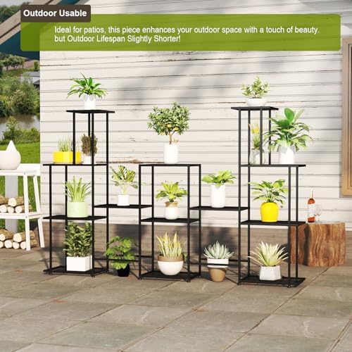 Twhep Tall Multi Tier Plant Stand, 13 Tiers Multifunctional Plant Stands - Image 5