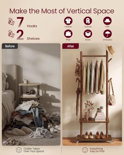 VASAGLE Freestanding Coat Rack - Image 3