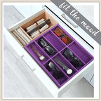Amylove 2 Pack Sunglasses Organizer Tray Velvet Holder, 8 Grids - Image 6
