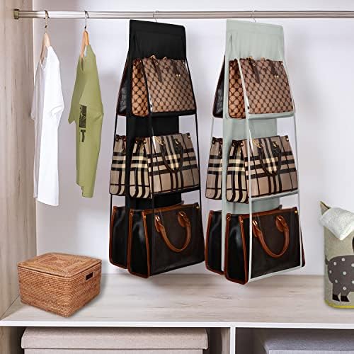 Lirex Medium and Large Handbag Hanging Purse Organizer - Image 6