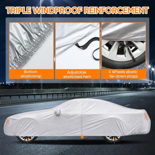 Car Cover Custom Fit for Ford Mustang 1994-2026, Outdoor Waterproof All Weather - Image 3