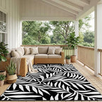 Smiry Outdoor Rug 8x10 ft Waterproof Reversible Leaf Mat - Image 6