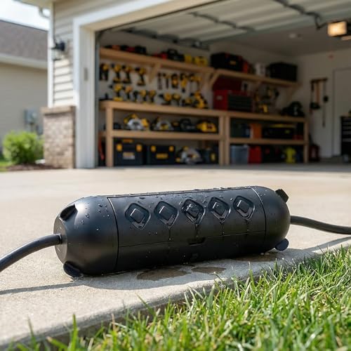 Yojoe Compact Outdoor Extension Cord Cover Waterproof Electrical Safety Box - Image 4