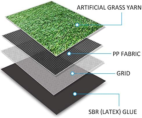 Deluxe Realistic Artificial Grass Turf 6FTX47FT, 1.37" Thick 70 oz Face Weight - Image 3