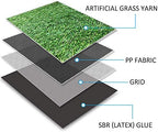 Deluxe Realistic Artificial Grass Turf 6FTX47FT, 1.37" Thick 70 oz Face Weight - Image 3