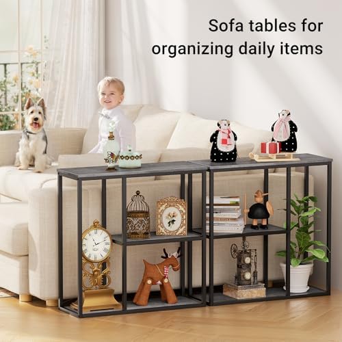 WOHOMO 31.5 in Entryway Table Modern Sofa Table - Image 4