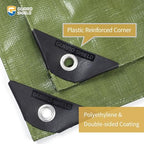 GUARD SHIELD Heavy Duty Tarp 6x8 Feet Green Multi Purpose Thick Waterproof Poly - Image 2