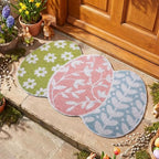 Tinideya Easter Welcome Doormat Easter Eggs Non Slip Coir Door Mat - Image 4