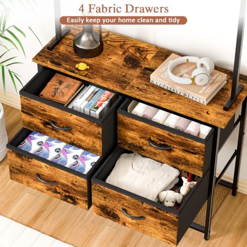 ThreeHio Hall Tree with Shoe Storage Bench, 31.5" Coat Rack - Image 4