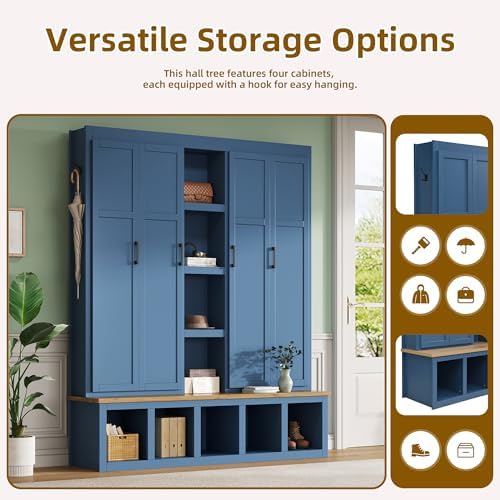Merax Modern Farmhouse Hall Tree - Image 3