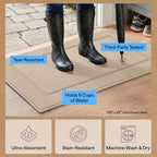 GORILLA GRIP Indoor Door Mat, Rubber Backing Entry Rug 29x17 - Image 5
