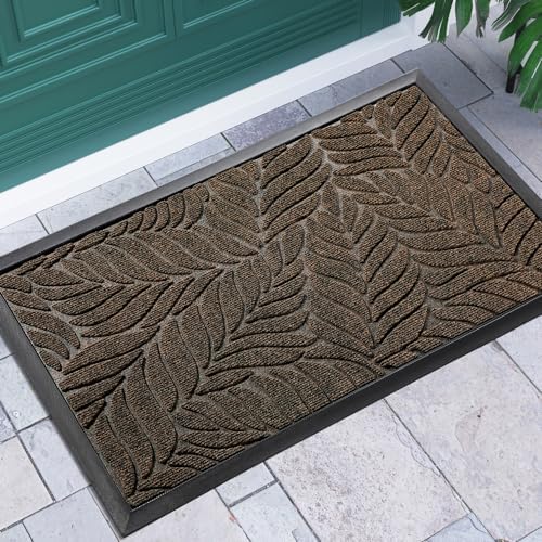 Yimobra Leaf Pattern Door Mat, 29.5 x 17 in by Yimobra