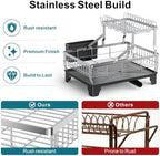 GSlife Stainless Steel Dish Drying Rack - Image 4
