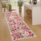 DUKINO 2x6 Runner Rug, Floral Washable Rug - Image 3