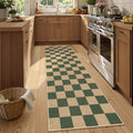 Lahome Checkered Easy Jute Kitchen Runner Rug, 2x8 Outdoor Rugs Washable by Lahome