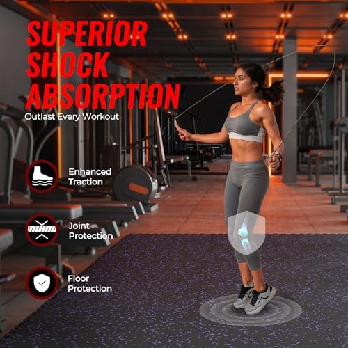 SUPERJARE 0.79'' Extra-Thick 18 Pcs 72 Sq Ft Exercise Equipment Mats - Image 3