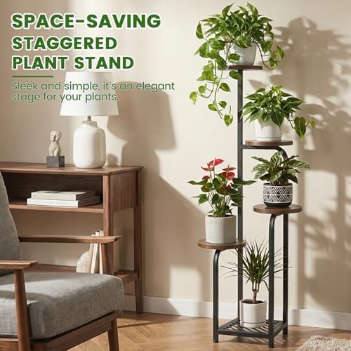TOSKING Tall 5-Tier Corner Plant Stand Indoor - Image 4