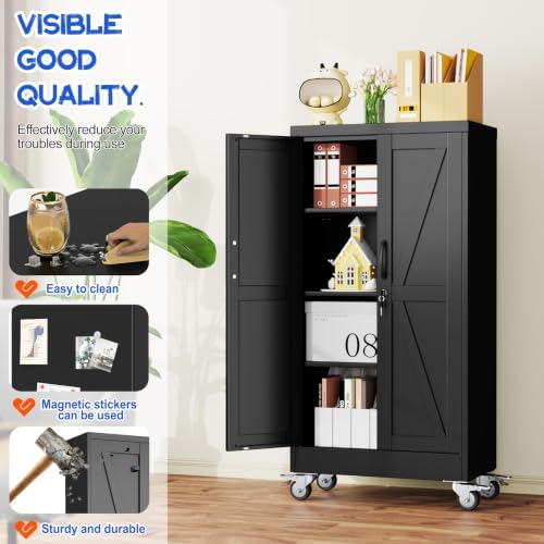 GAIOUS 47.2" Tall Metal Storage Cabinet - Image 3