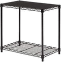 Amazon Basics 2-Shelf Stackable Storage, 13.3" D x 23.2" W x 22.2" H by AmazonBasics