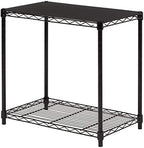 Amazon Basics 2-Shelf Stackable Storage, 13.3" D x 23.2" W x 22.2" H by AmazonBasics
