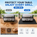 Heat Resistant Grill Mat for Countertop, 24 x 31 Inch Fireproof Waterproof BBQ - Image 7