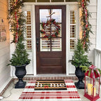Christmas Plaid Outdoor Rug, Layering Rug - Image 3