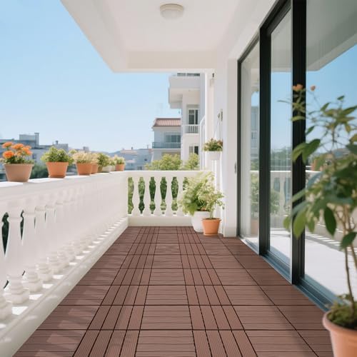 Interlocking Plastic Deck Tiles, Waterproof All‑Weather Patio Flooring - Image 7