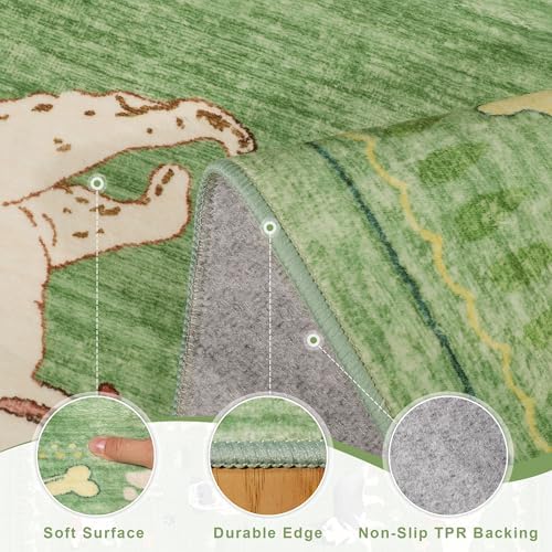 DUKINO 2x4 Rug Runner, Washable Dog Bathroom Rug Soft Non Slip - Image 6