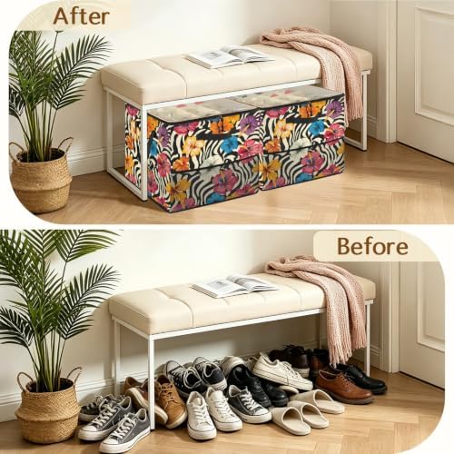 Zebra Stripes Shoe Organizer for Closet - Image 5