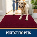 OLANLY Dog Door Mat for Muddy Paws 47x17, Super Absorbent Chenille Mud Mat - Image 6