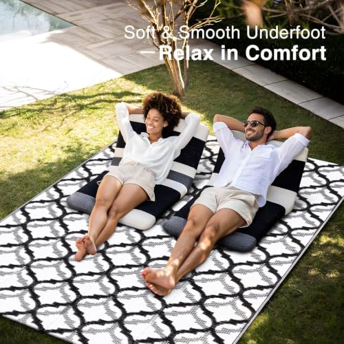 OLANLY Outdoor Rug 5x8 ft Waterproof Reversible Braided Mat - Image 5