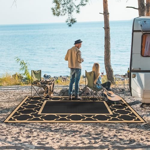 GENIMO Outdoor Rug, Waterproof Plastic Rugs - Image 2