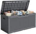 Flamaker Outdoor Storage Box 100 Gallon Waterproof Resin Deck Box by Flamaker