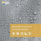 GUARD SHIELD Heavy Duty Tarp 16x20 Feet Silver/Black Multi Purpose Thick - Image 3