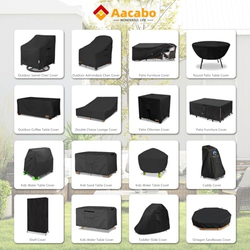 Patio Chair Covers Waterproof Patio Furniture Covers, 33W x 37D x 38 H Inches - Image 2