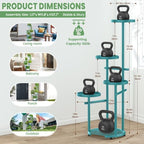 TOSKING Tall 5-Tier Round Metal Corner Plant Stand Indoor - Image 3