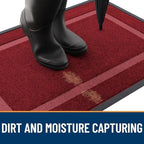 OLANLY Front Door Mat Outside 47x23, All-Season Heavy-Duty Rubber Doormat - Image 5