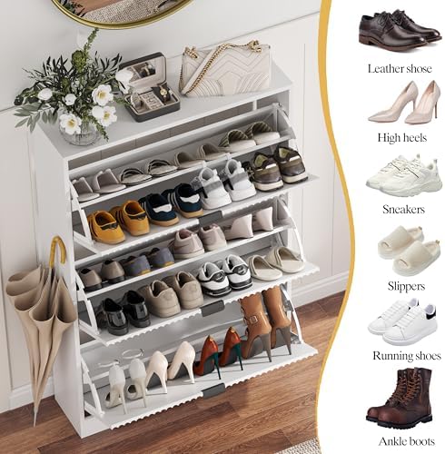 HUANLEGO Shoe Cabinet Storage for Entryway - Image 4